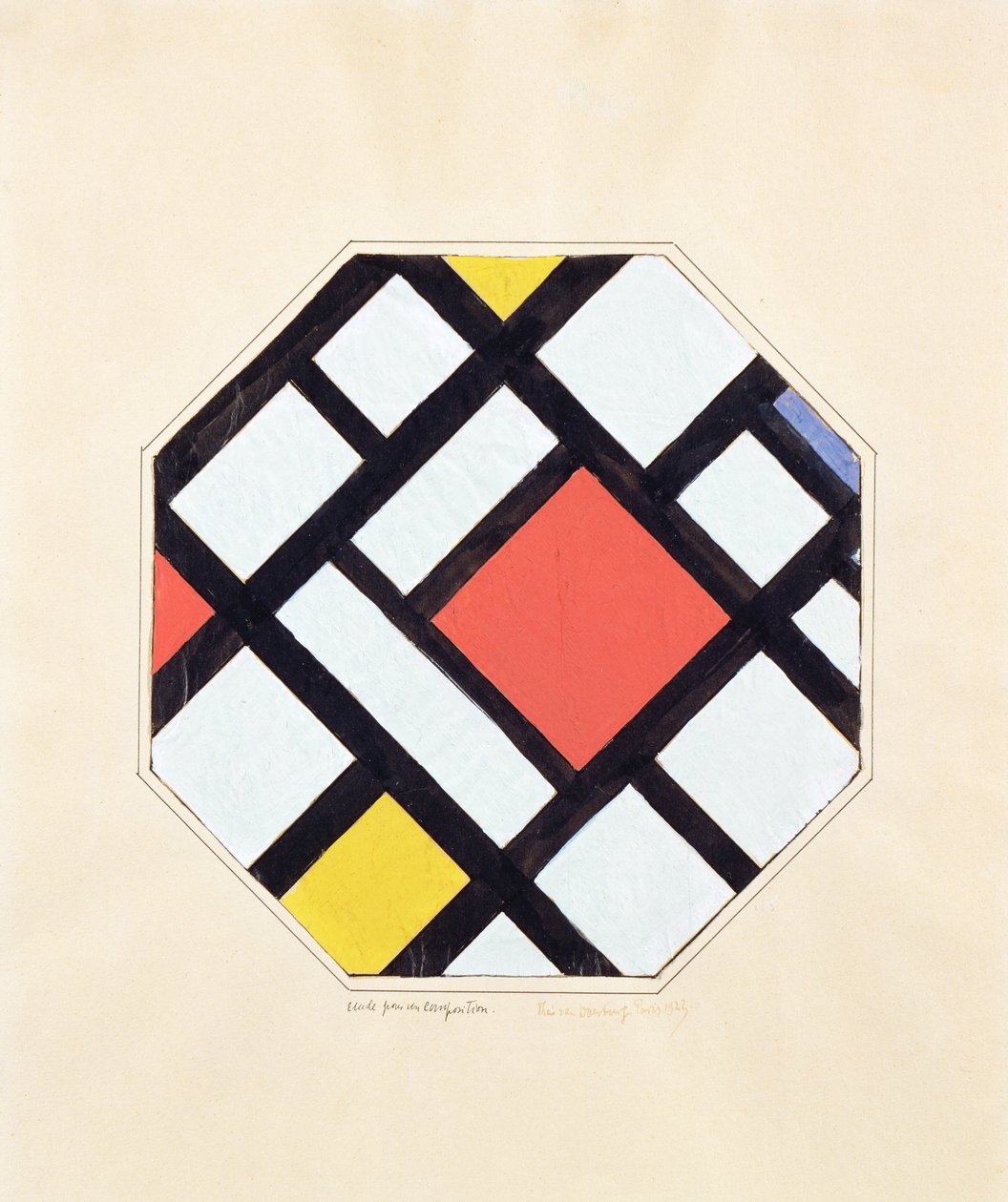 Studio per una composizione, 1923 da Theo van Doesburg
