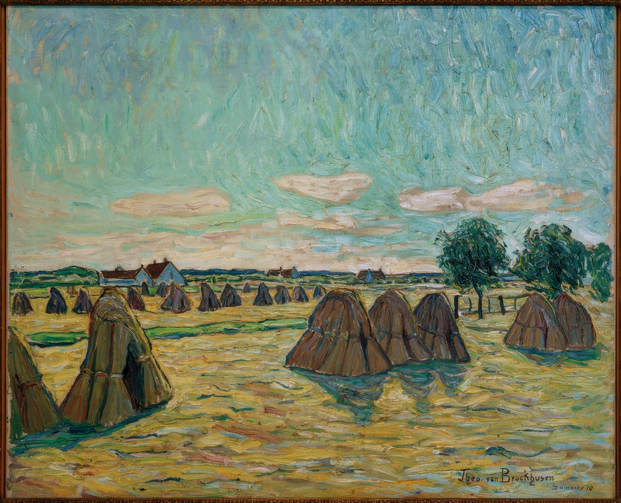 Raccolta del grano da Theo von Brockhusen