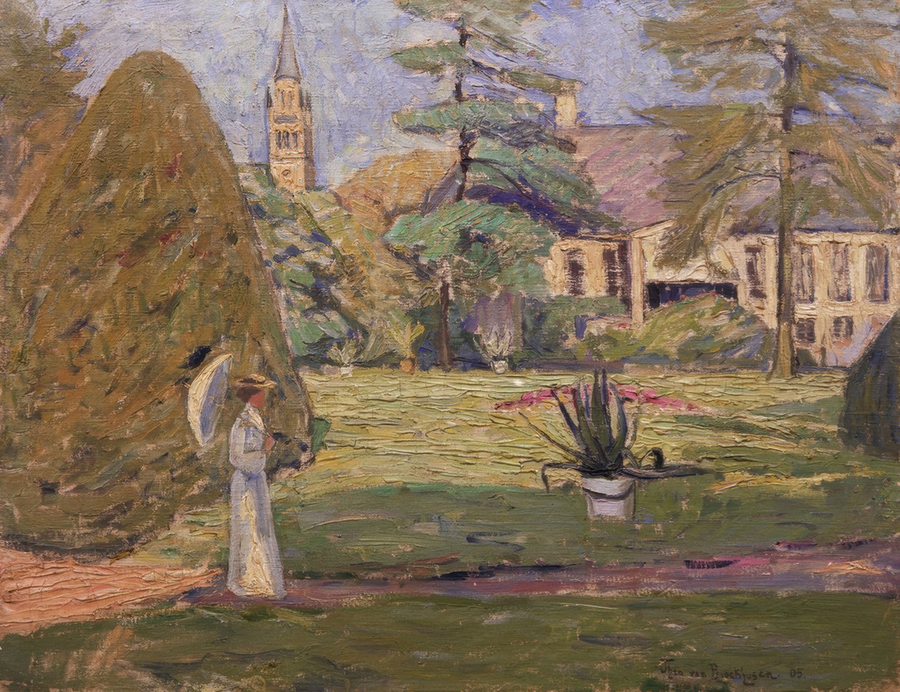 Casa padronale a Langen (nel parco) da Theo von Brockhusen