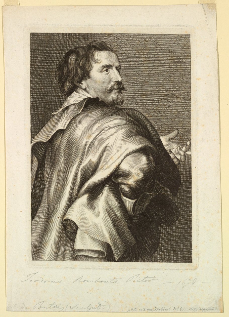 Ritratto di Theodoor Rombouts da Theodoor Rombouts
