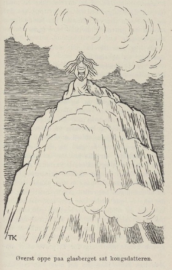 La principessa sulla collina di vetro da Theodor Kittelsen