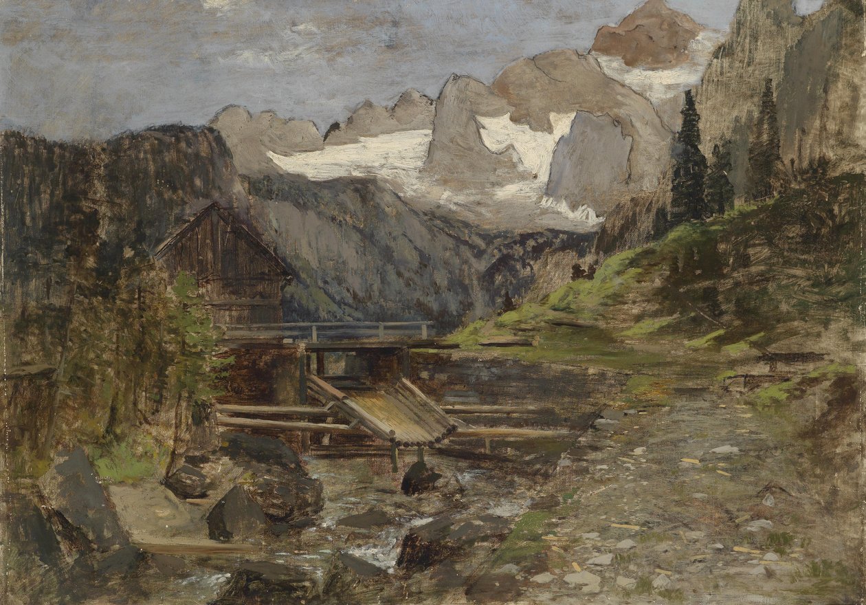 Mulino di Gosau con Dachstein da Theodor von Hormann