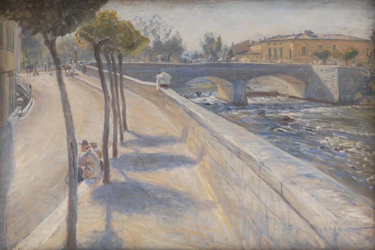 Il fiume Liri, Italia da Theodor Philipsen