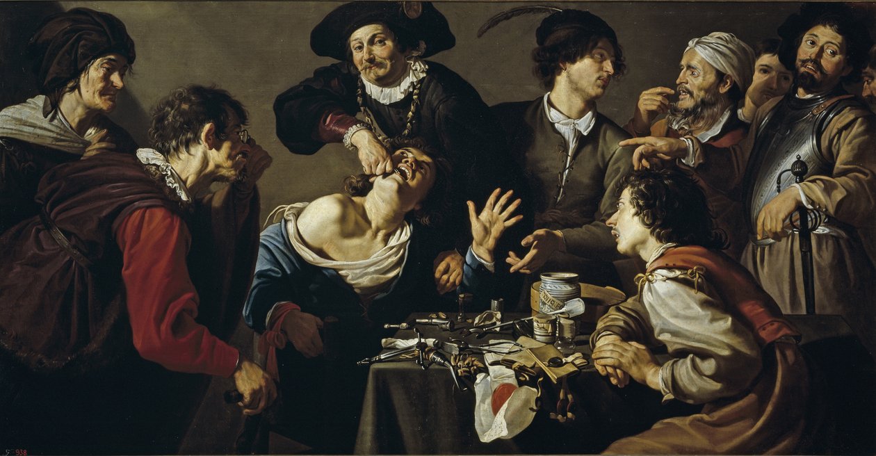 Il ciarlatano, 1620-1625 da Theodor Rombouts