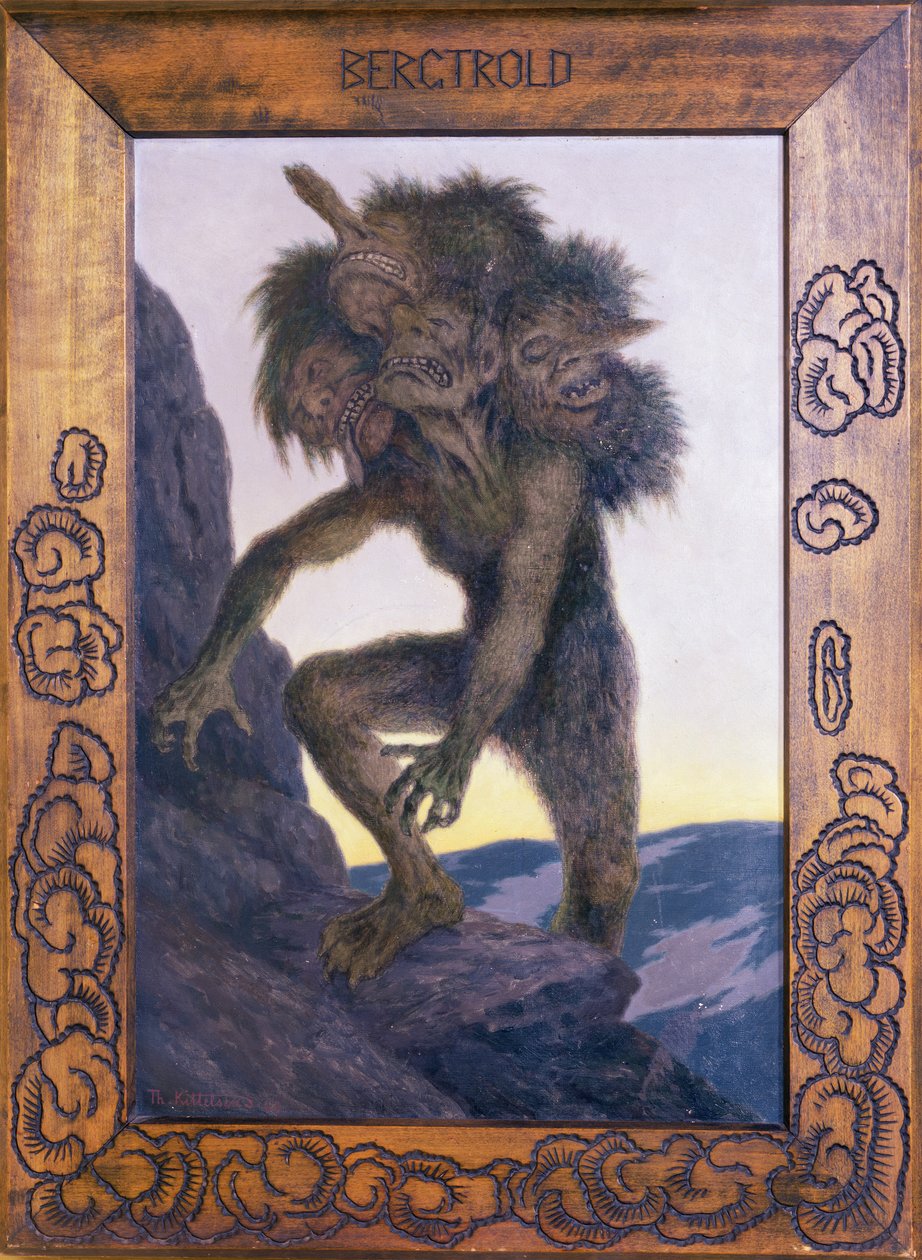 Troll di montagna da Theodor Kittelsen