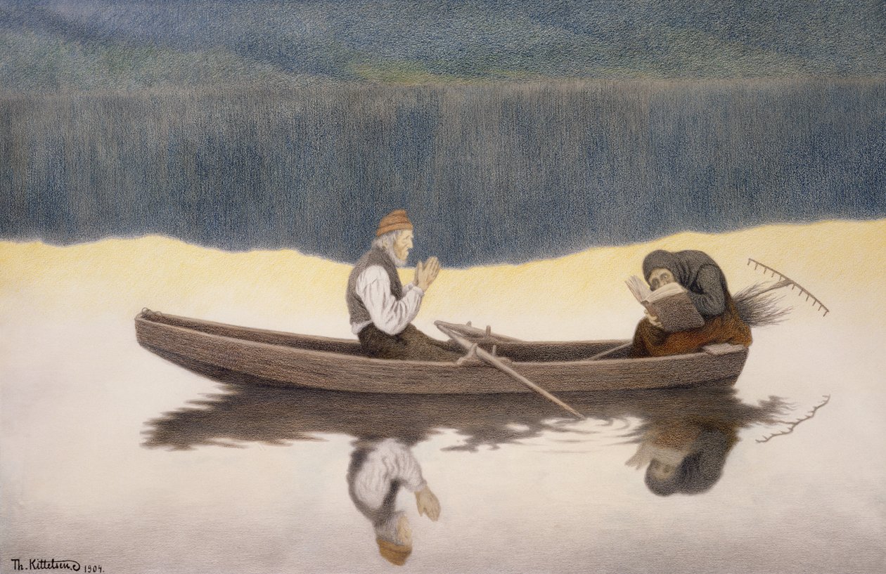 Sopra lago e fiume da Theodor Kittelsen