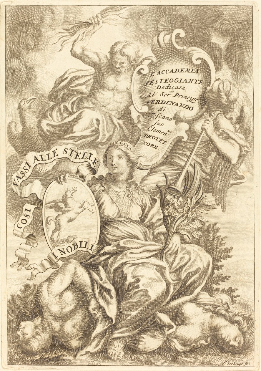 Tavola di dedica da Theodor Verkruis