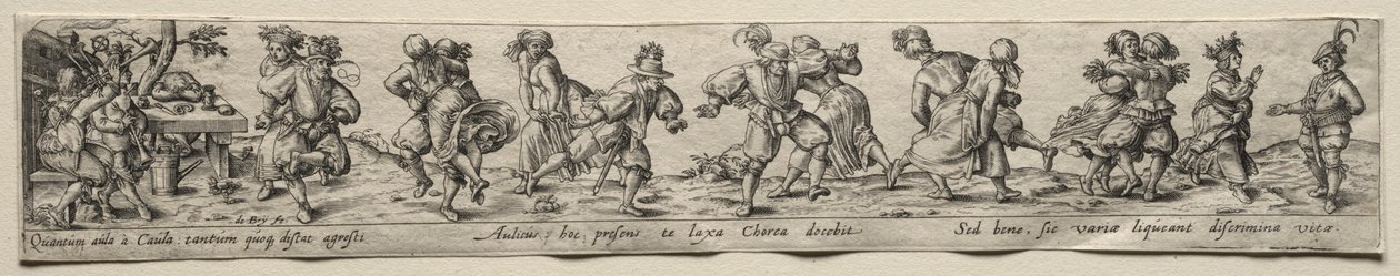 Danza dei contadini da Theodor de Bry