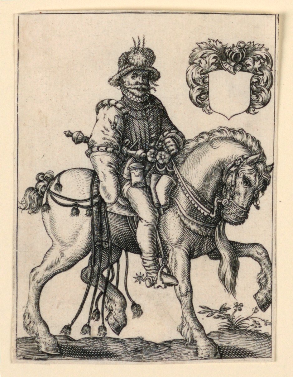 Nobile a cavallo da Theodor de Bry