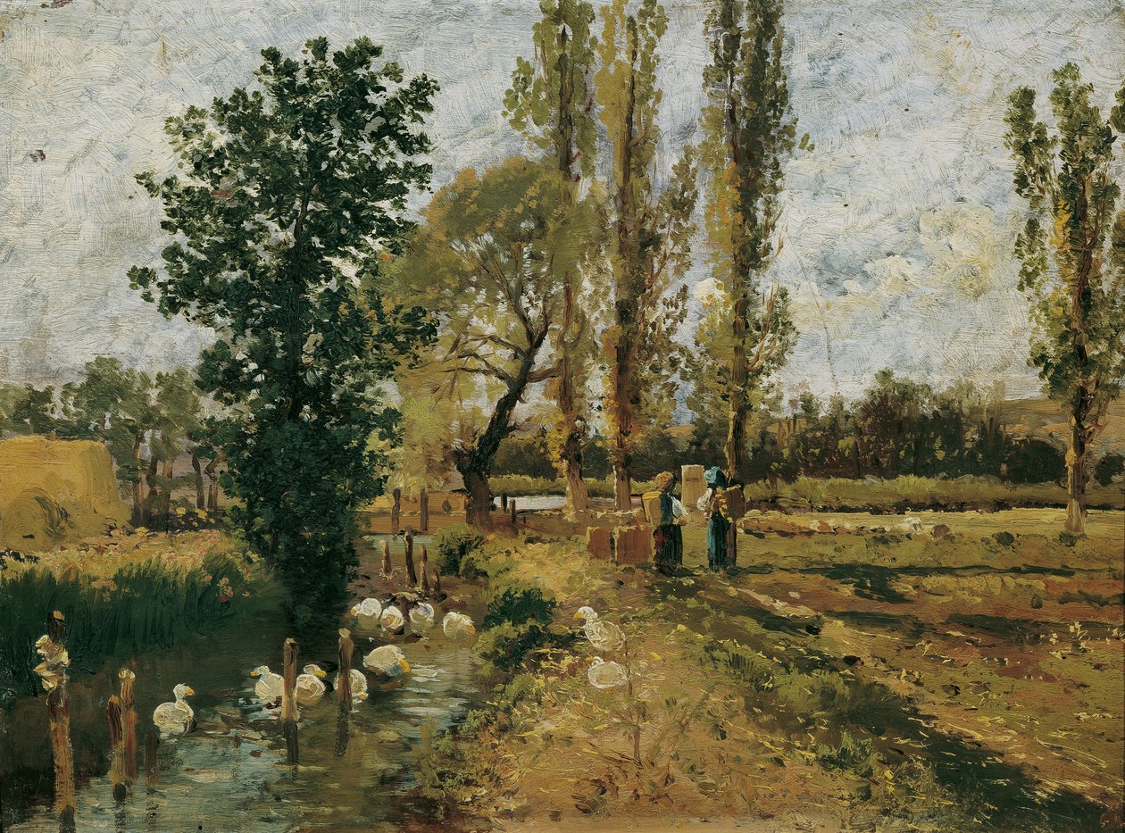 Paesaggio fluviale da Theodor von Hormann