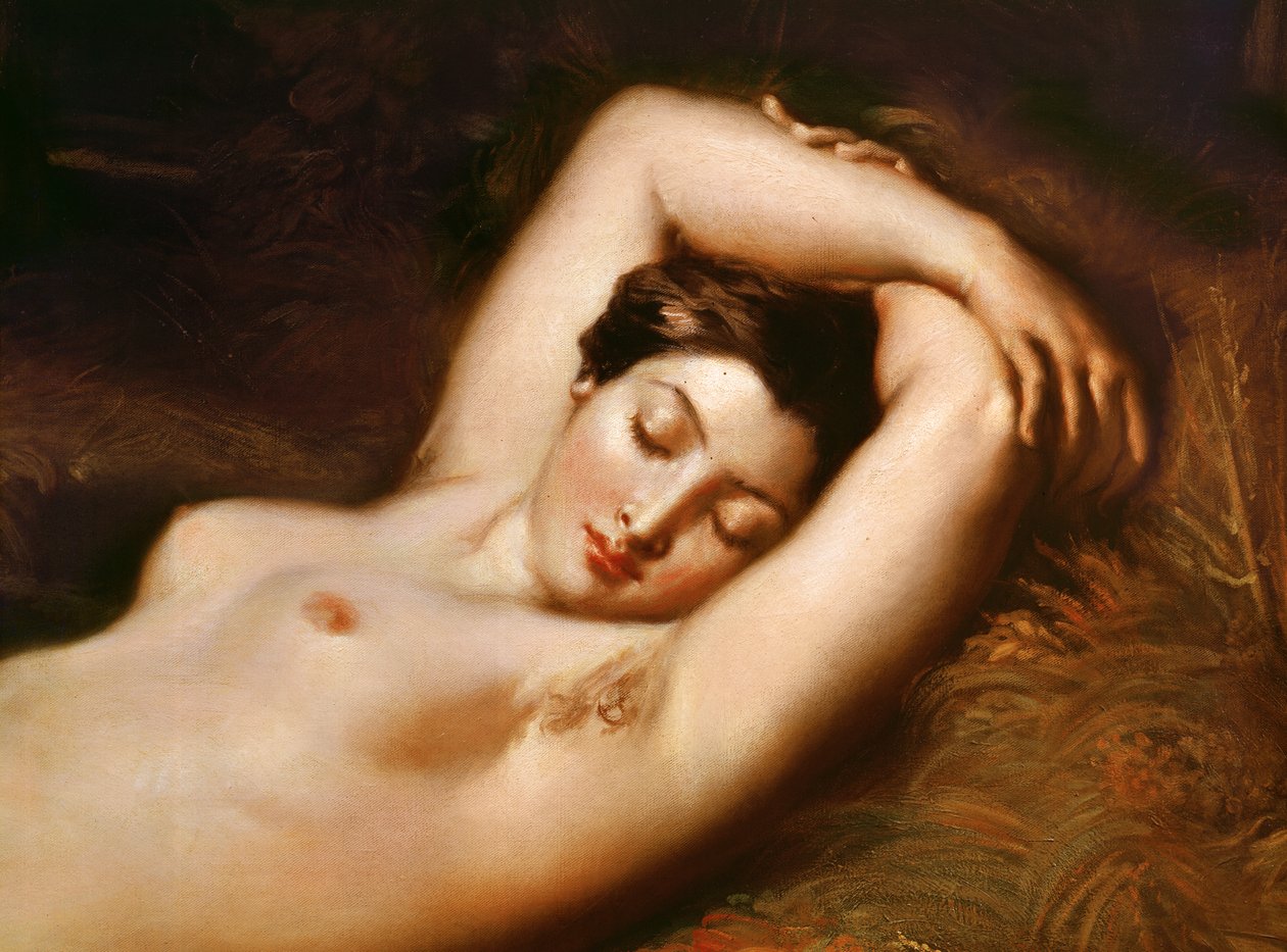 Una ninfa dormiente (dettaglio) da Théodore Chassériau