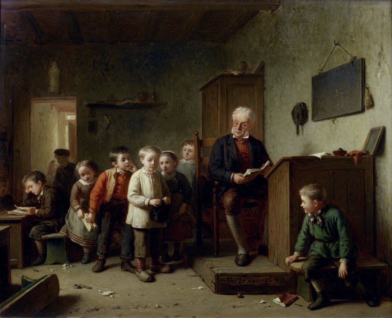 La classe, 1872 da Theodore Bernard de Heuvel