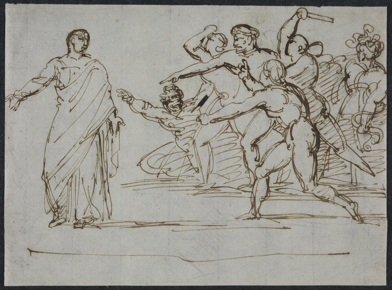 Assassinio di Tiberio da Theodore Gericault