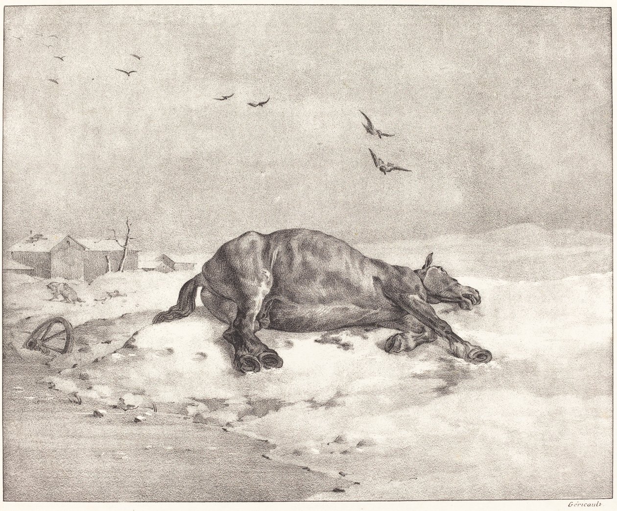 Cavallo morto da Theodore Gericault