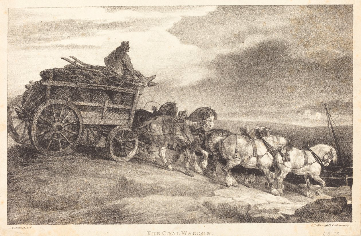 Il carro del carbone da Theodore Gericault