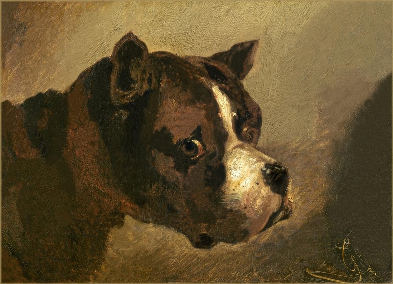 Testa di bulldog da Theodore Gericault