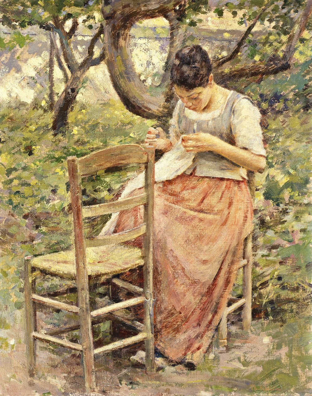 La sarta, c.1891 da Theodore Robinson