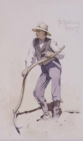 Gioventù Riposante su una Falce da Theodore Robinson