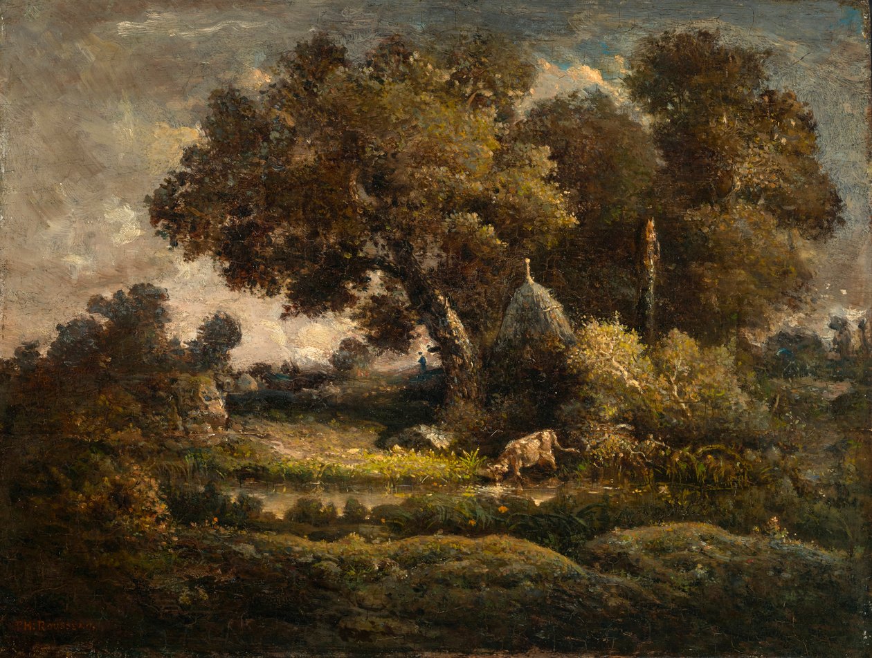 Paesaggio con carbonaia da Theodore Rousseau