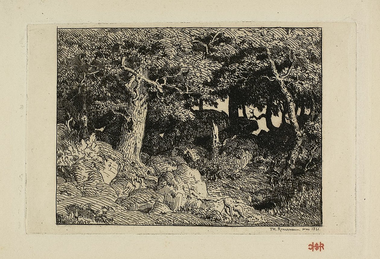 Querce Rocciose da Theodore Rousseau