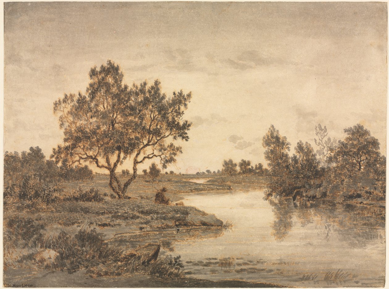 Il Pescatore (Le Pêcheur) da Theodore Rousseau