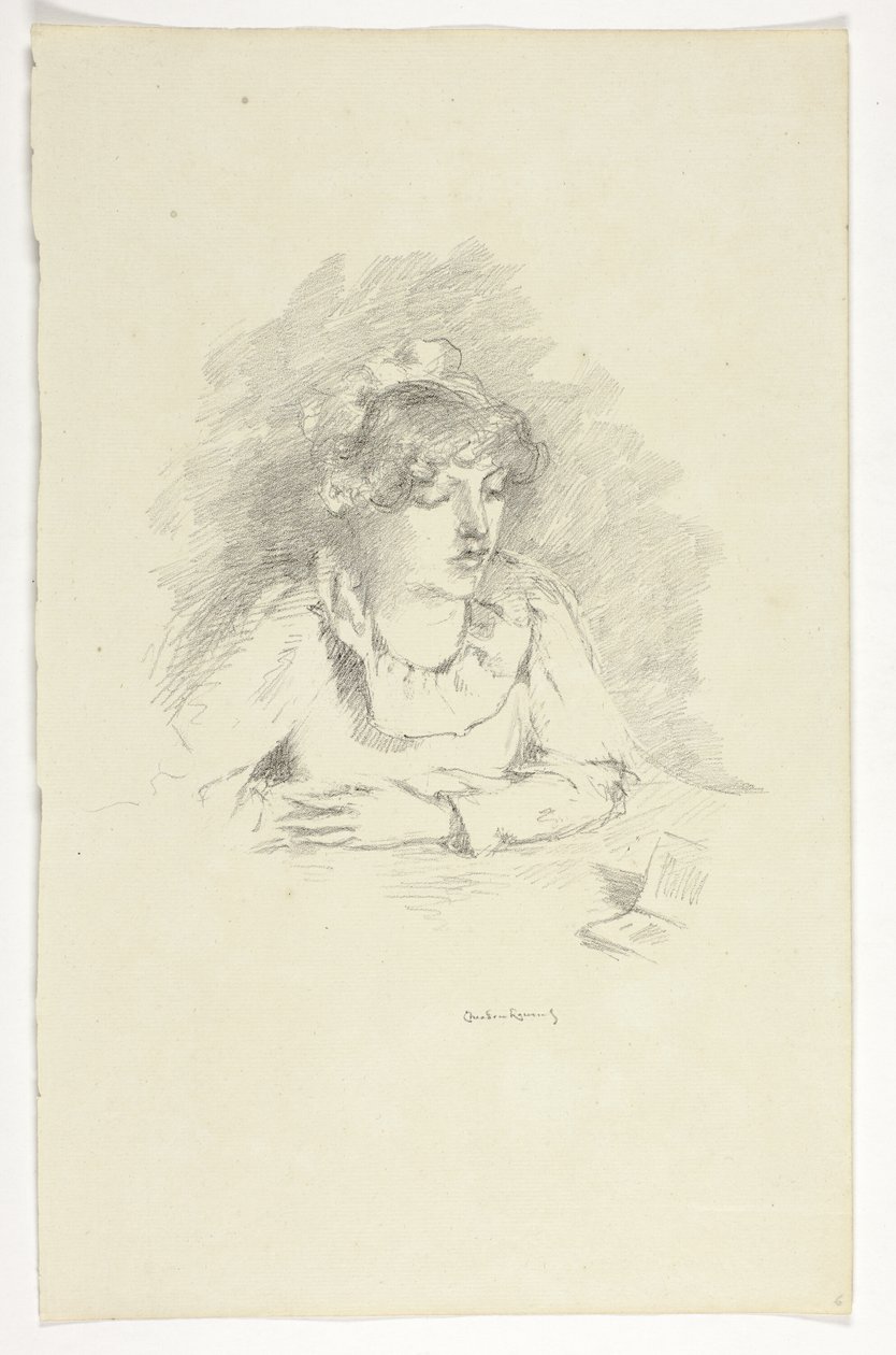 La Lettrice, Luce della Lampada da Theodore Roussel