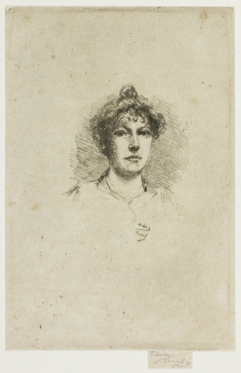 Ritratto di Miss Edith Austin da Theodore Roussel