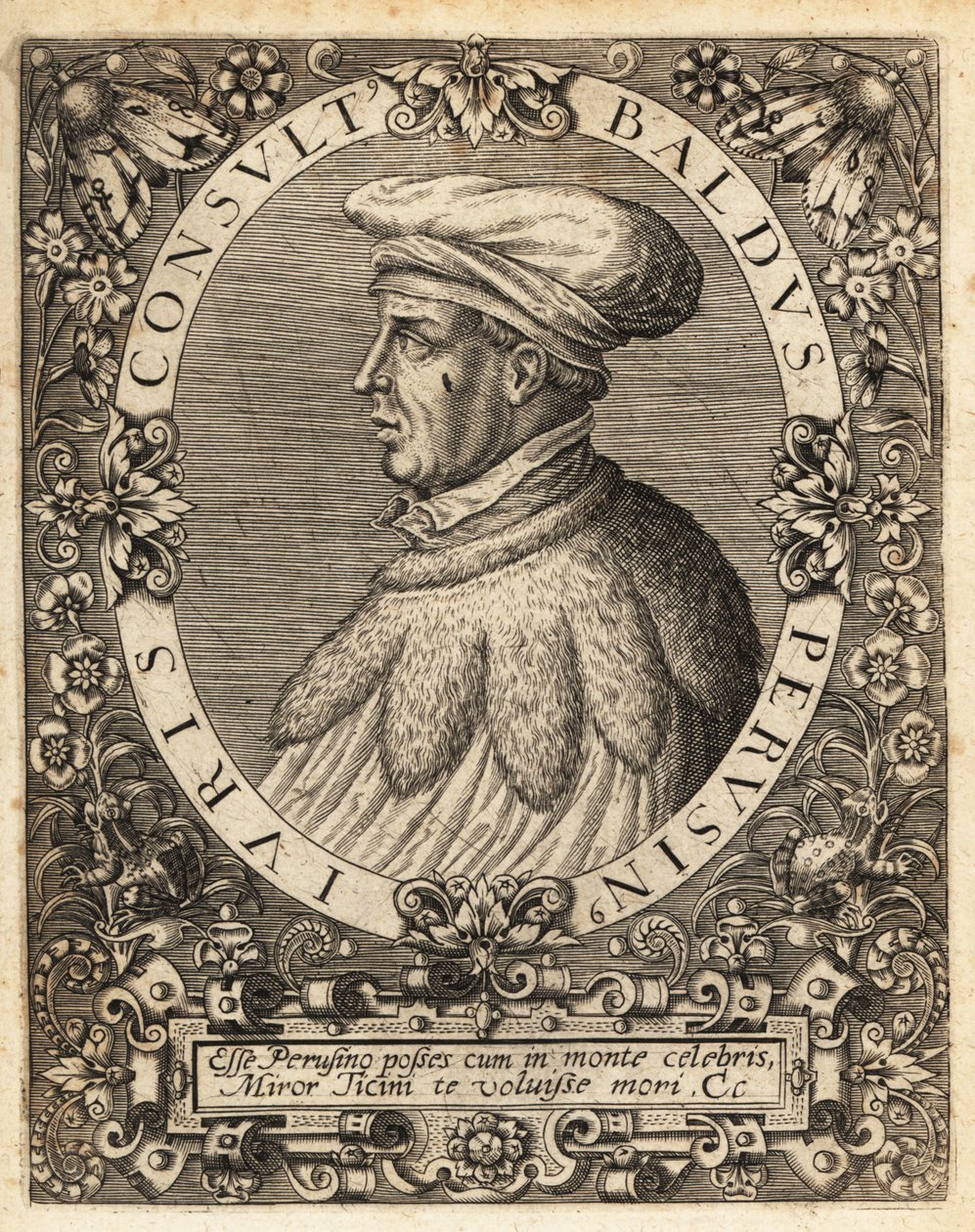 Baldus de Ubaldis da Theodore de Bry