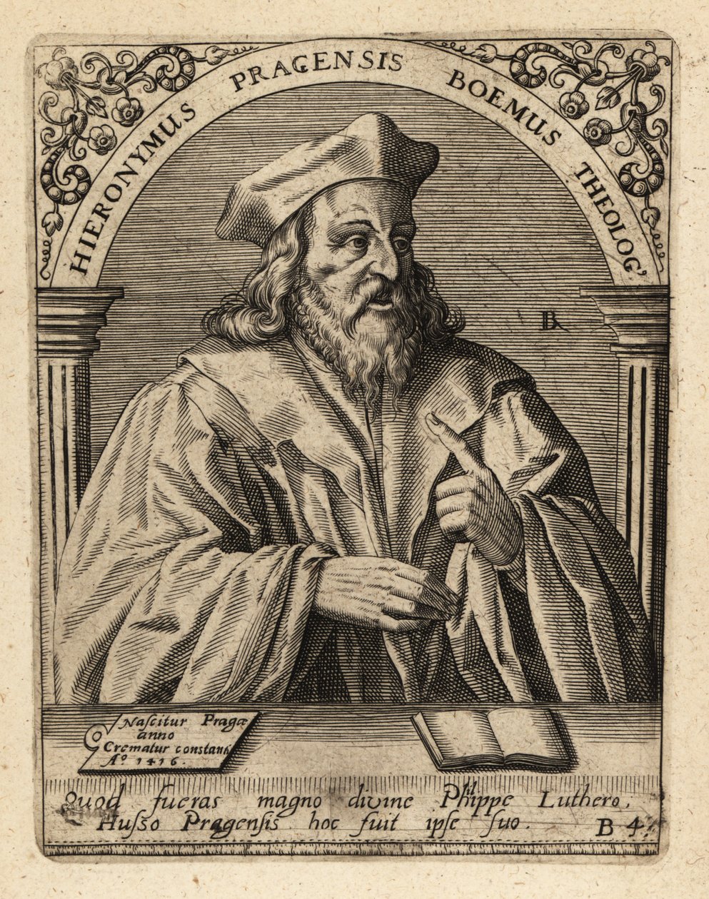 Girolamo di Praga da Theodore de Bry