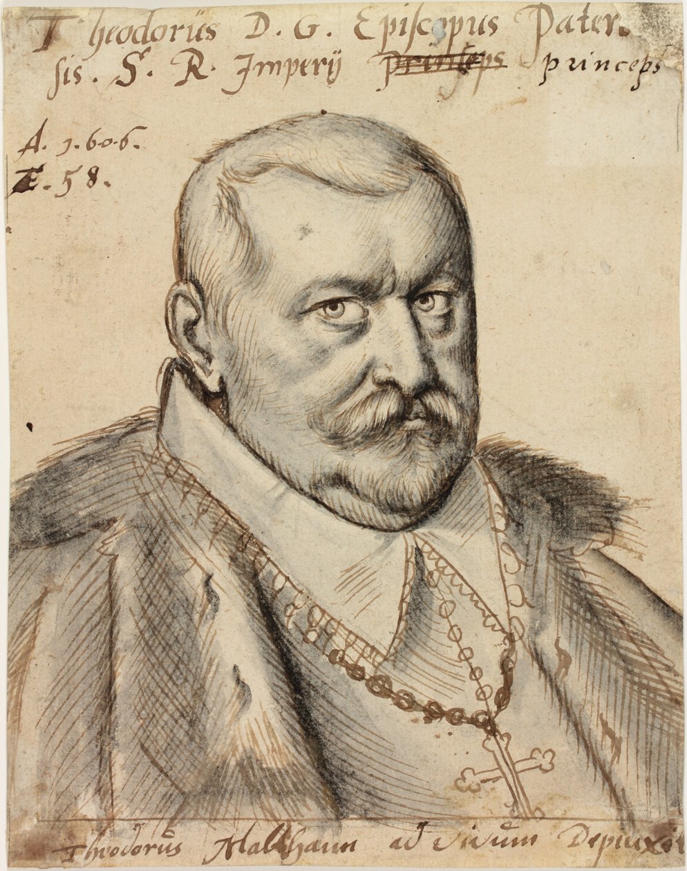 Theodore de Fürstenberg, Vescovo di Paderborn, 1606 da Theodorus Malthann