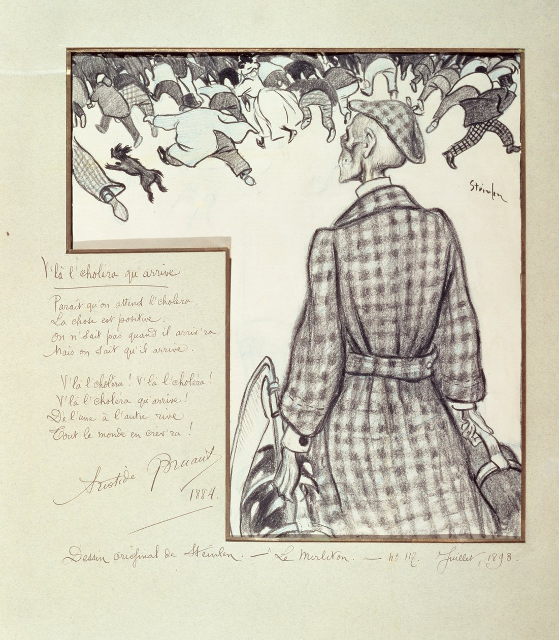 Arriva il colera da Théophile Alexandre Steinlen