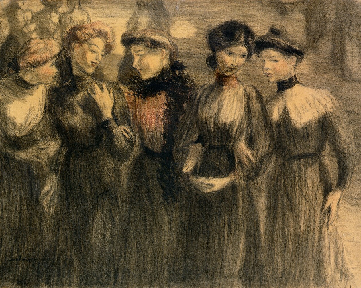 La passeggiata, c.1881 da Théophile Alexandre Steinlen