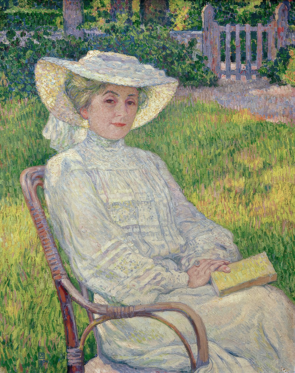 La dama in bianco da Théo van Rysselberghe