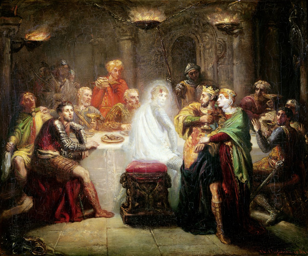 Il fantasma di Banquo da Théodore Chassériau