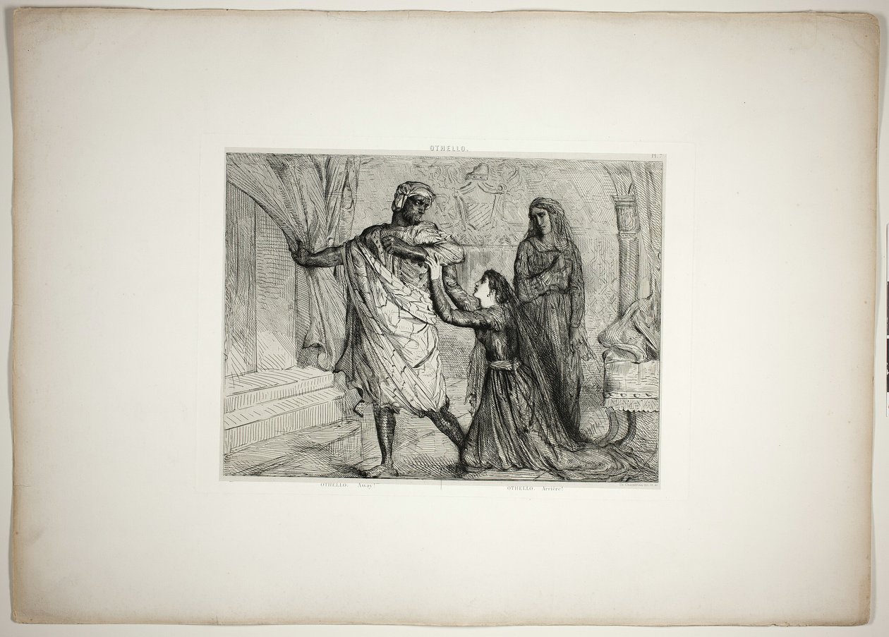 Via, tavola sette da Otello da Théodore Chassériau