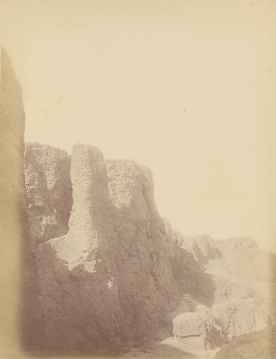 Parte di un muro di mattoni antico da Théodule Devéria
