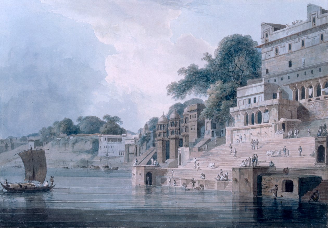 Dasasvamedha Ghat, Benares, Uttar Pradesh da Thomas und William Daniell
