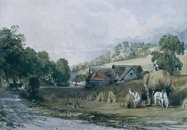 Fienagione ad Ashurst, Surrey da Thomas Allom