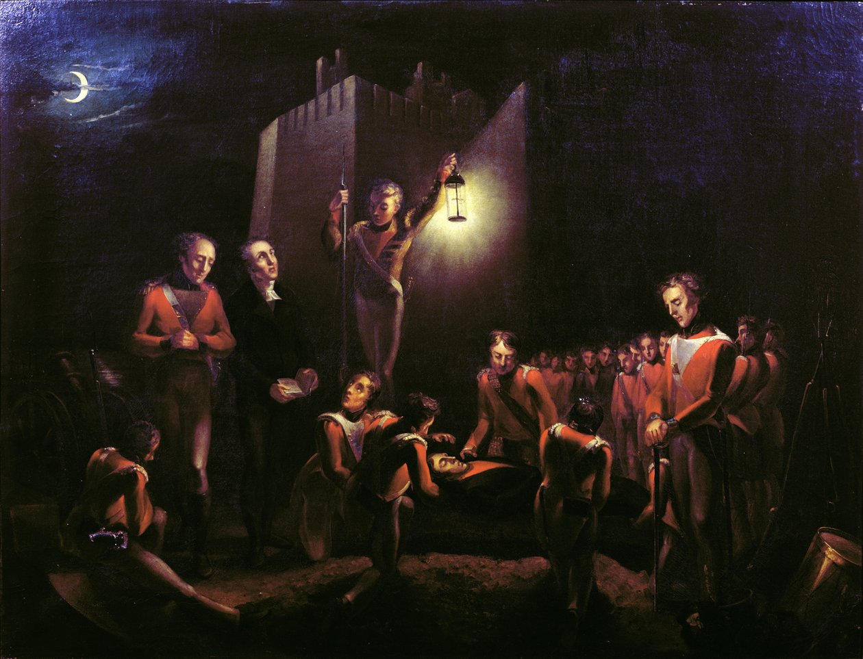 La Sepoltura di Sir John Moore a La Coruna, 1809 da Thomas Ballard