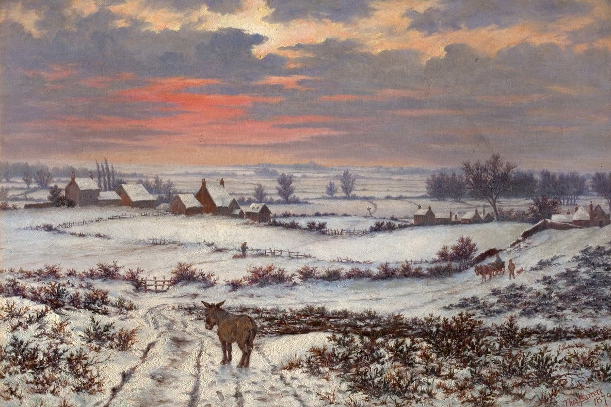 Paesaggio innevato, Bulwell Forest, Nottinghamshire da Thomas Barratt