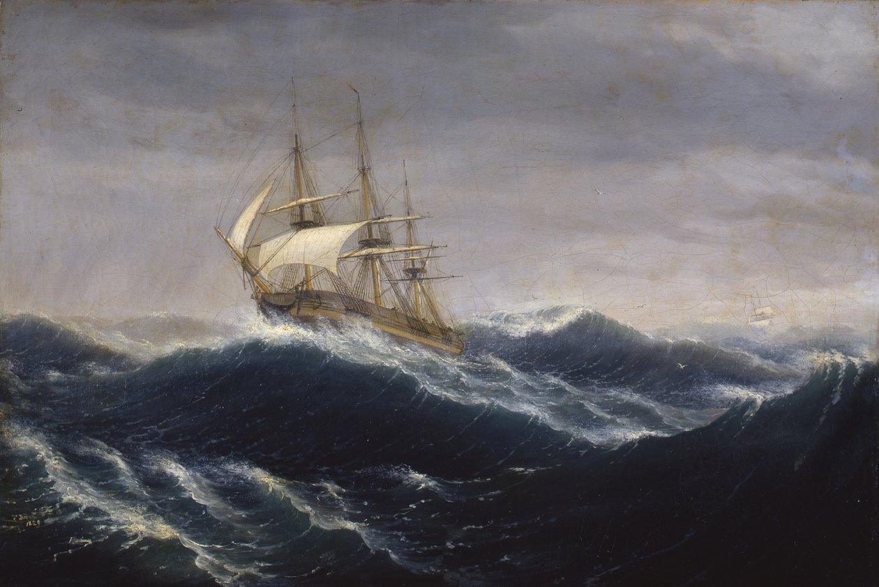 La nave Ohio, 1829 da Thomas Birch