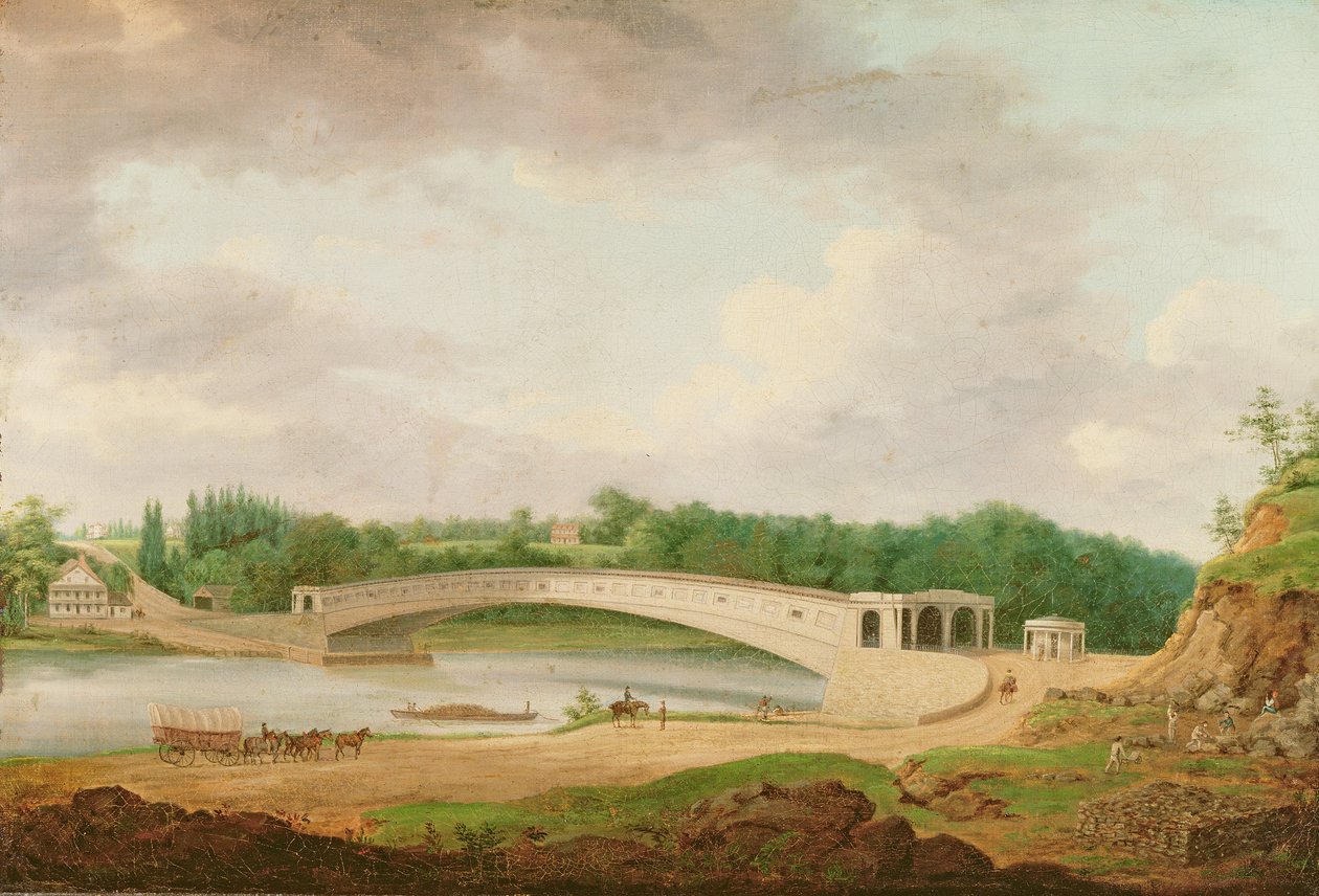 Ponte Upper Ferry a Fairmount da Thomas Birch