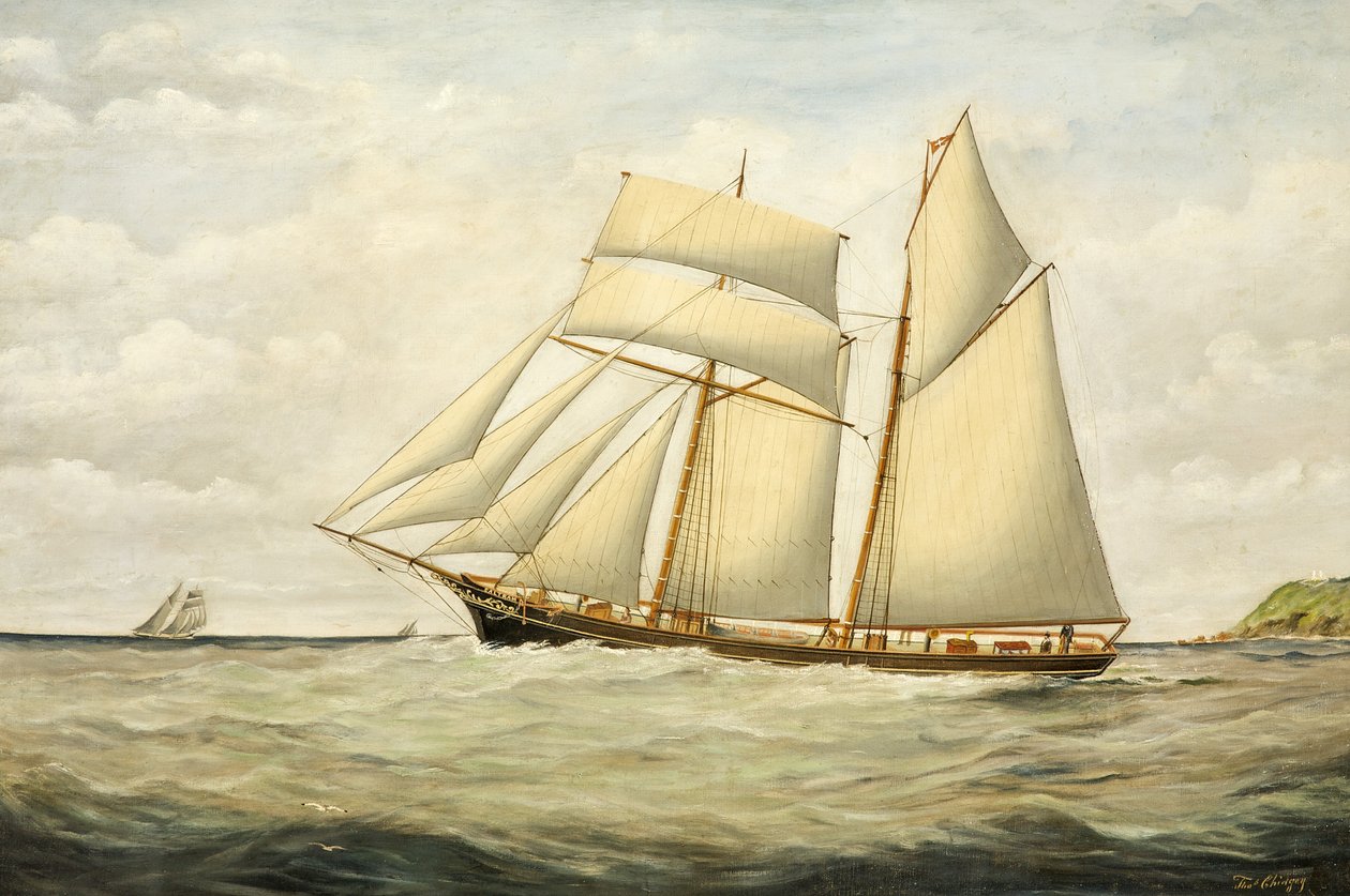 Schooner Saltram, 1890-1900 da Thomas Chidgey