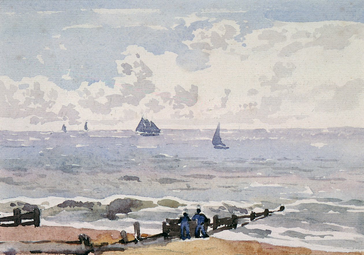 Paesaggio marino dalla spiaggia, Aldeburgh da Thomas Churchyard