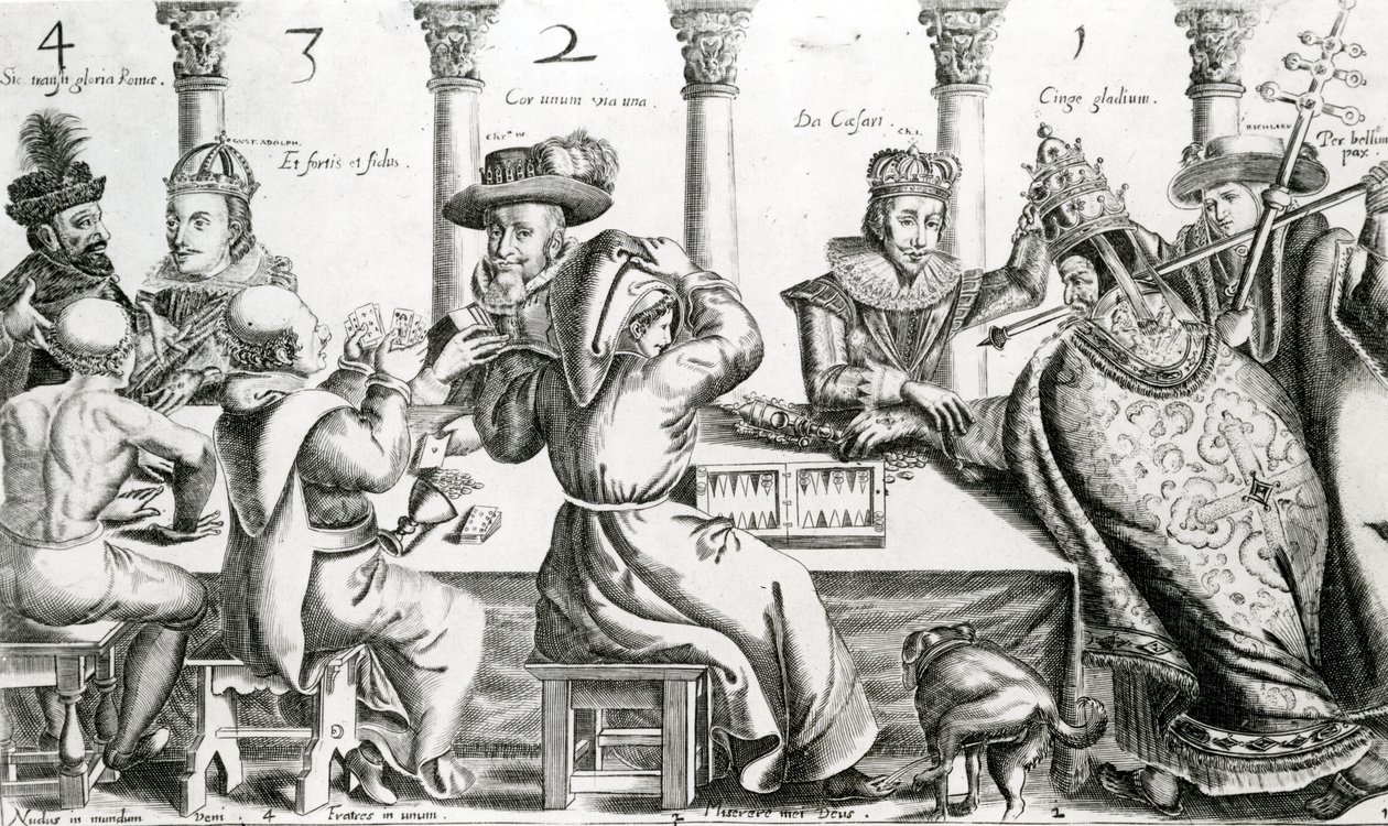 Giocatori reali ed ecclesiastici, c.1609 da Thomas Cockson