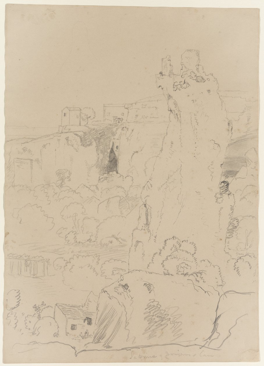 Orecchio di Dionisio nella Latomia del Paradiso, Siracusa, Sicilia, 1842 da Thomas Cole