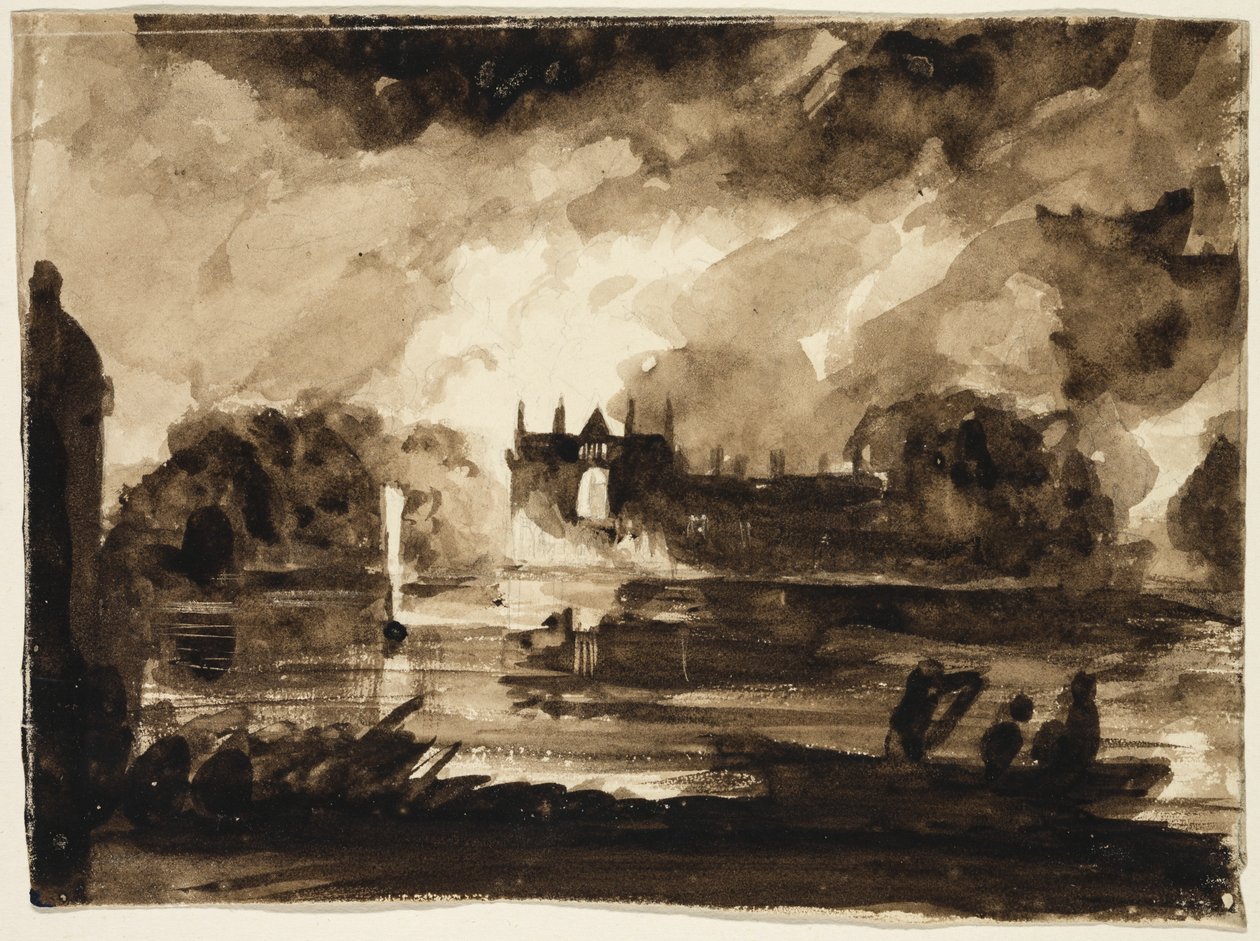 Effetto per Newstead Abbey, Nottinghamshire, Inghilterra, 1830 da Thomas Cole