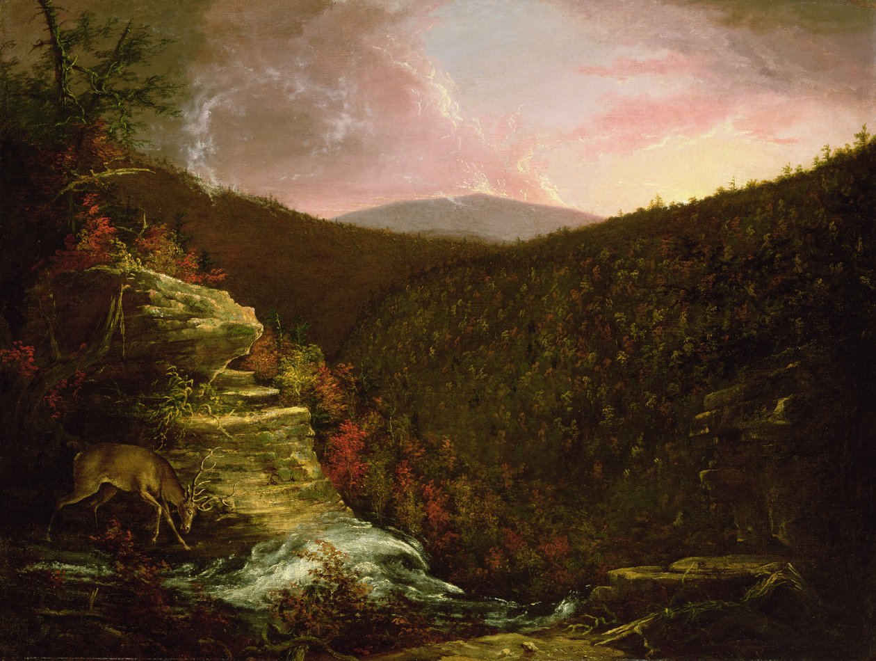 Dalla cima delle cascate di Kaaterskill, 1826 da Thomas Cole
