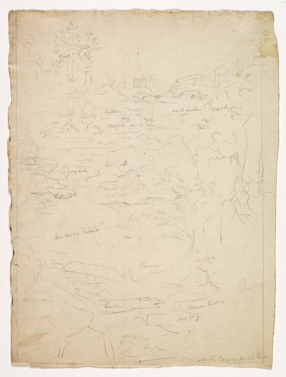 Dalla cima delle Cascate di Kaaterskill, 1826 da Thomas Cole
