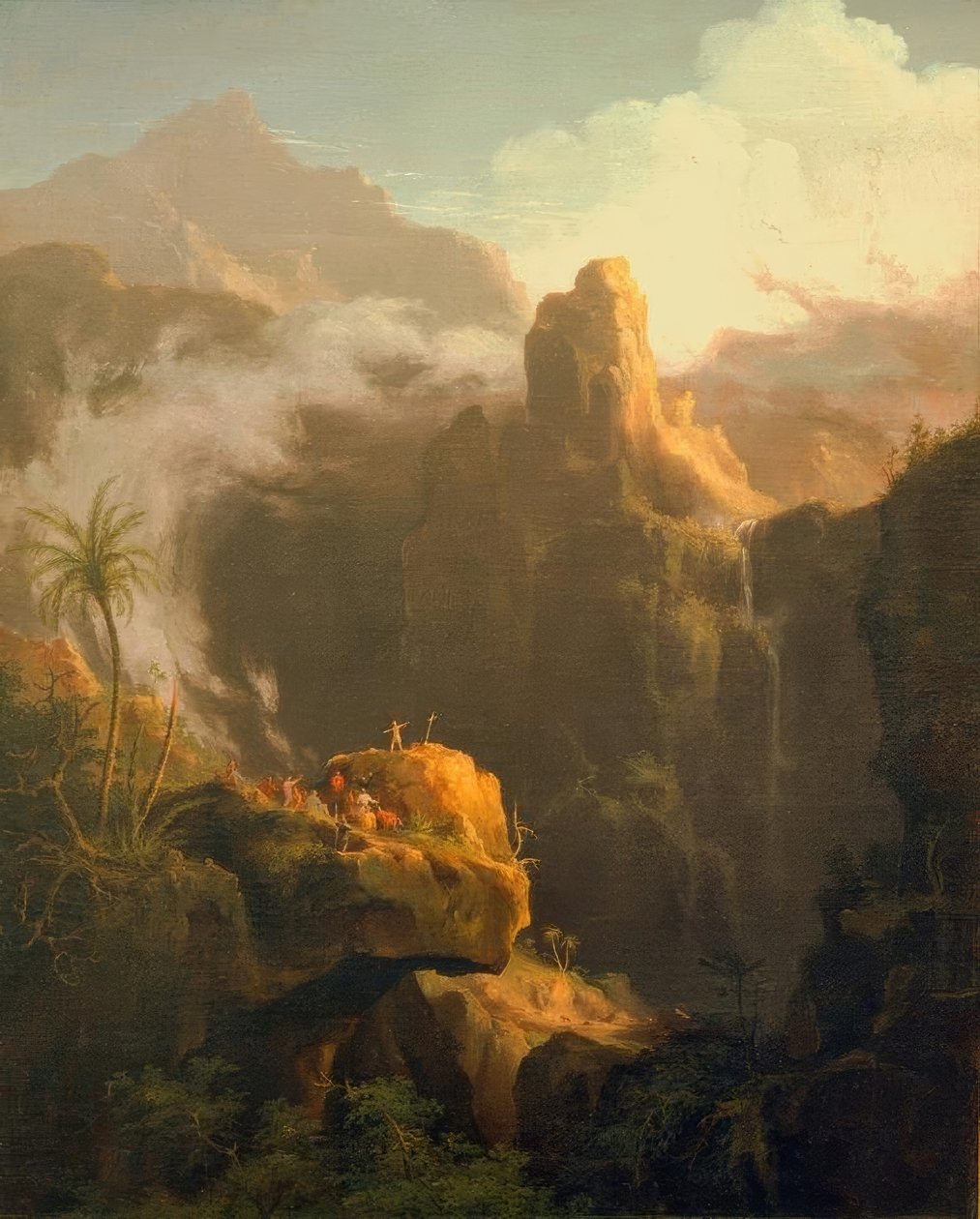 Composizione paesaggistica, San Giovanni nel deserto da Thomas Cole